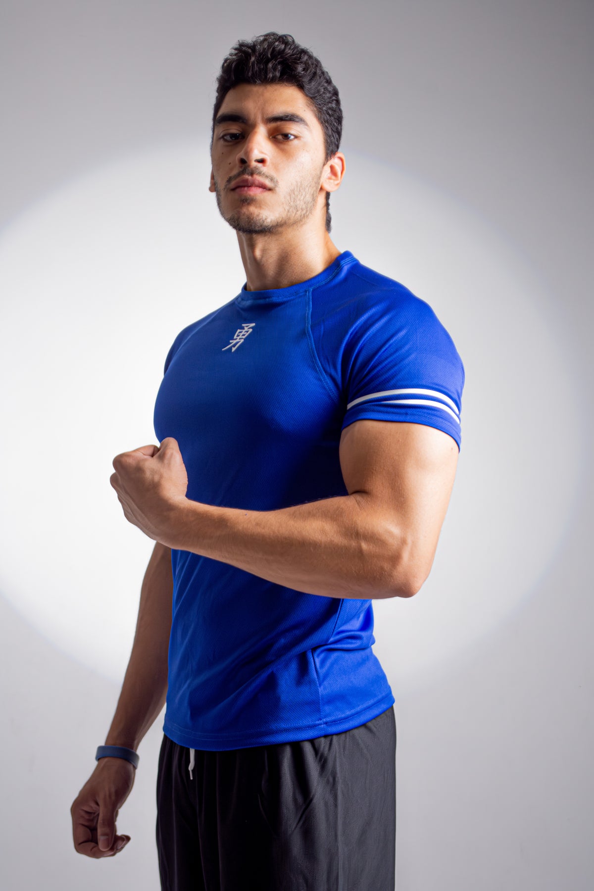Blue 勇 Mesh T-shirt