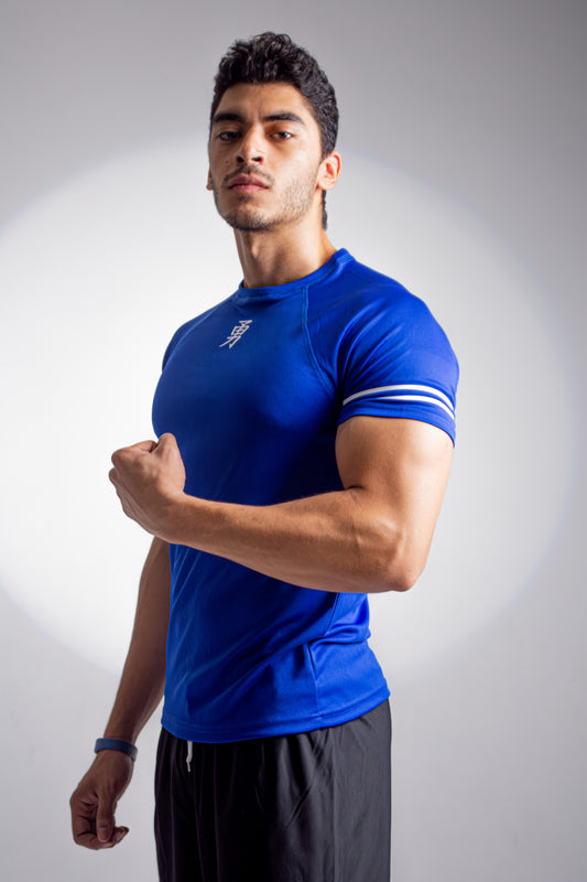 Blue 勇 Mesh T-shirt