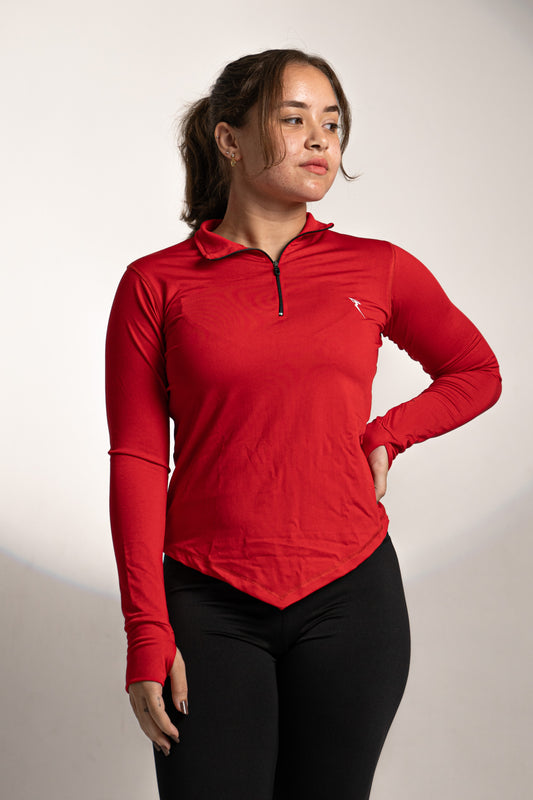 Swift-flow Red Quarter zip