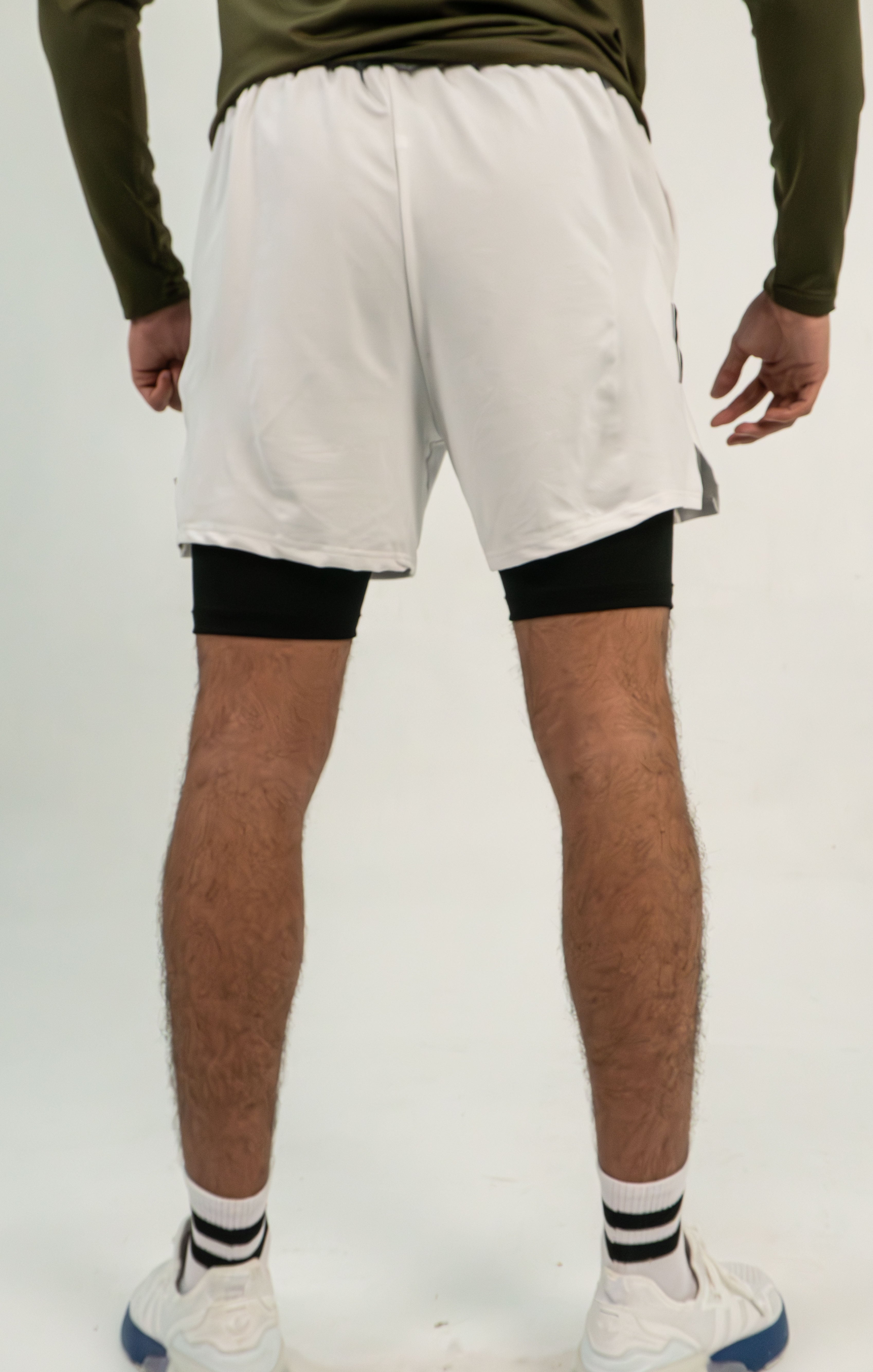 White Double Shorts