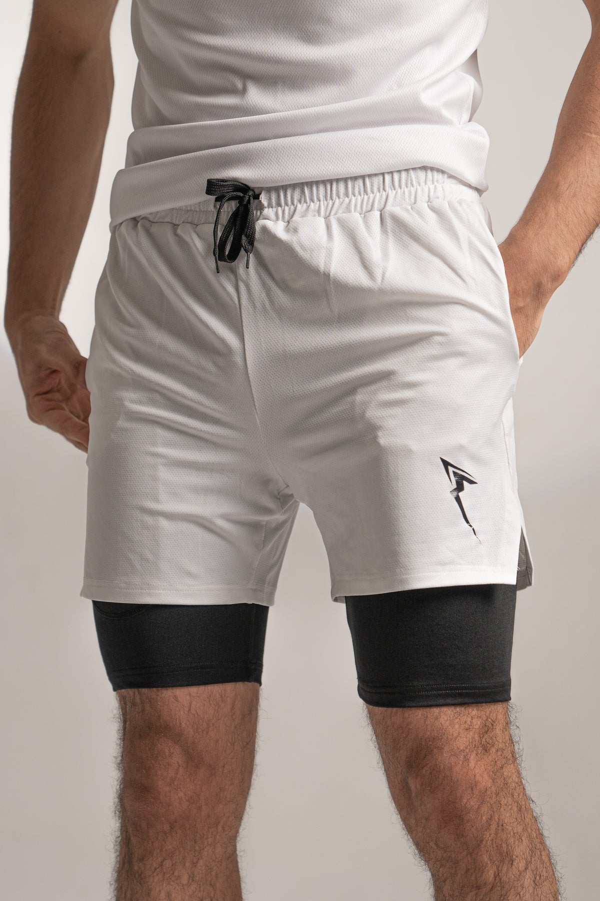 White Double Shorts