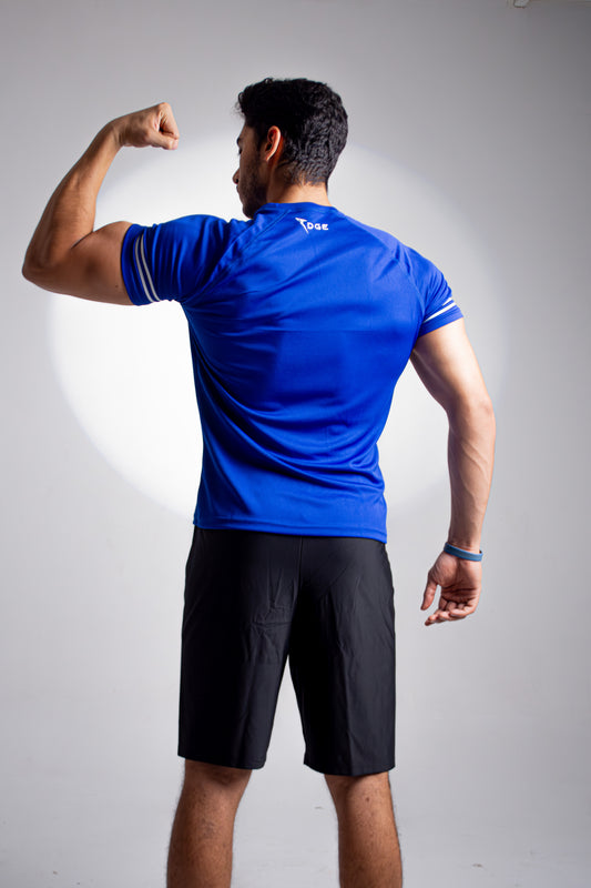 Blue 勇 Mesh T-shirt